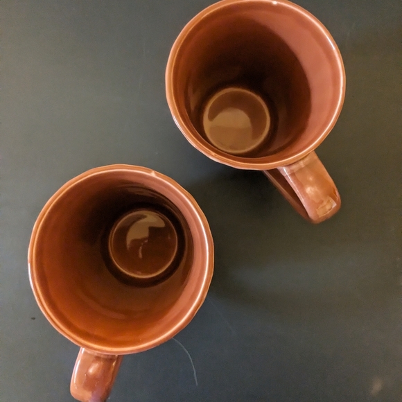 🌈10/$15🌈 Pair of Libbey mugs burnt orange fall - Picture 3 of 4